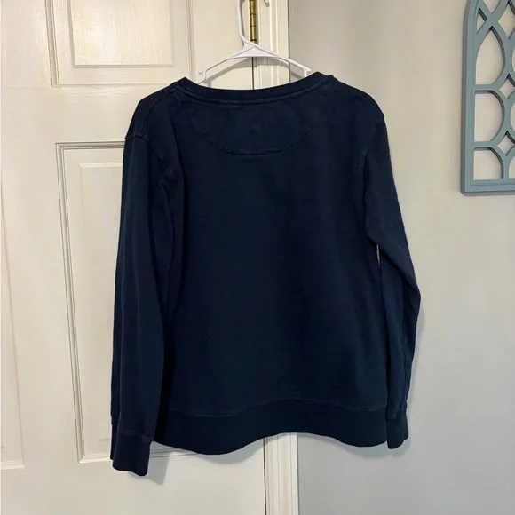 Orvis Navy Crewneck Pullover Sweatshirt - Picture 5 of 5